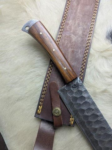 Z9 - Keukenmes - Damascus-staal, 18 inch, volledig tang