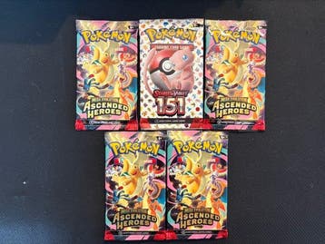 Pokémon - 5 Booster pack - Scarlet & Violet - Scarlet &, Hobby & Loisirs créatifs