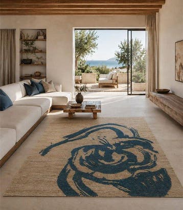 Yute - Flower 230x160 - Tapijt - 230 cm - 160 cm, Maison & Meubles, Ameublement | Tapis & Moquettes