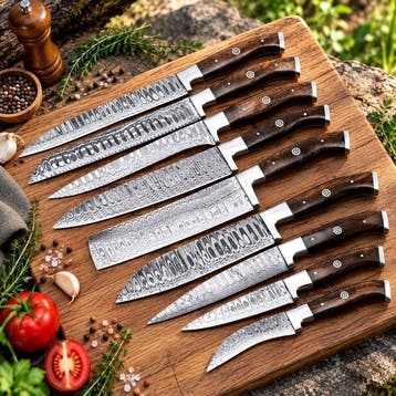 Keukenmes - Kitchen knife set - Staal - Noord Amerika -