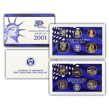 États-Unis. Proof Sets 2001 (Sans prix de réserve)
