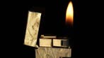 Dunill - Silk Moire Pattern Rollagas Lighter - Zonder