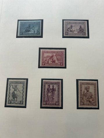 Ruanda-Urundi 1931/1960 - Une vaste collection sur des pages