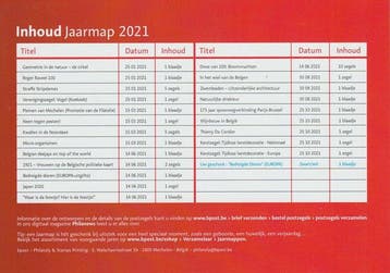 België 2021 - jaarmap in de originele verpakking van Bpost, Postzegels en Munten, Gestempeld