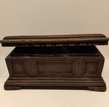 Coffre de rangement de jardin - Noyer - Miniature