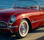 Le Yack - Red Roadster - Hand signed