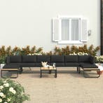vidaXL 5-delige Tuinhoekbankenset met kussens aluminium en, Tuin en Terras, Verzenden, Nieuw