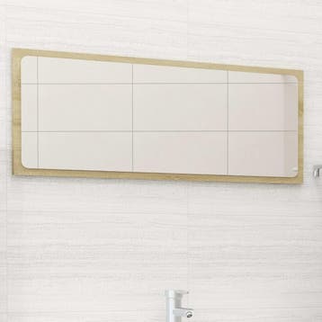vidaXL Badkamerspiegel 90x1,5x37 cm spaanplaat sonoma, Huis en Inrichting, Tafels | Kaptafels, Verzenden, Nieuw