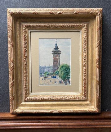 Oskar Laske (1874–1951) - Stadsgezicht Warschau
