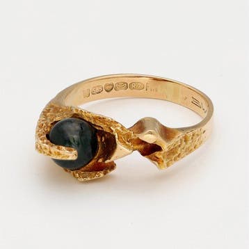 Lapponia - Ring - Hidden agate - 14 karaat Geel goud -, Nieuw