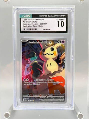 Pokémon Graded card - Team Rockets Mimikyu - Ascended