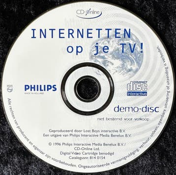 Internetten op je TV Philips CDi Demo Disc, Verzenden, Nieuw