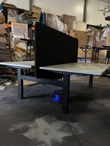 Elektrisch Verstelbaar Bureau - Duo Bureau - Duo Werkplek, Verzenden, In hoogte verstelbaar, Nieuw