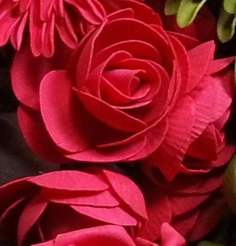 Camelia Ranonkel Rood Foambloem bundel 5 stuks, Huis en Inrichting, Woonaccessoires | Kunstplanten en Kunstbloemen, Nieuw