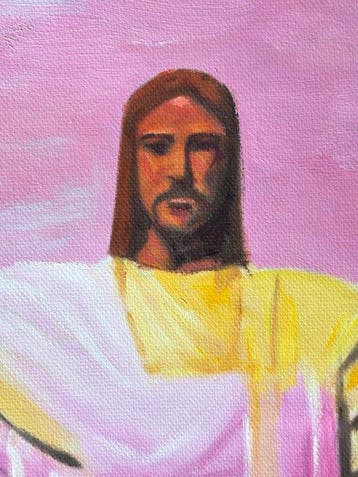 Luca Nowak (XX-XXI) - Cristo in rosa su Rio, Antiek en Kunst, Kunst | Schilderijen | Modern