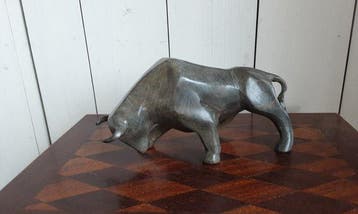 P. Chenet - Figuur - Stier - 23 cm - Brons, Antiek en Kunst