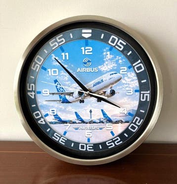 Wandklok - Aluminium, Glas - 2020+ - Airbus