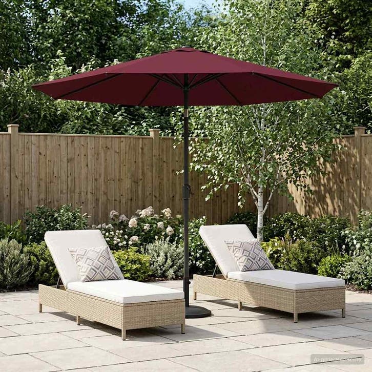 vidaXL Tuinparasol 230 x 230 cm Polyester Rechthoekig, Tuin en Terras, Parasols, Nieuw, Verzenden