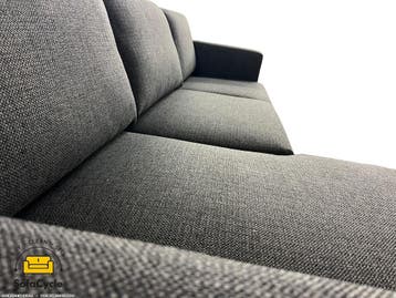 Hoekzetel donkergrijs compact 248 cm, links – nieuw, Maison & Meubles, Verzenden