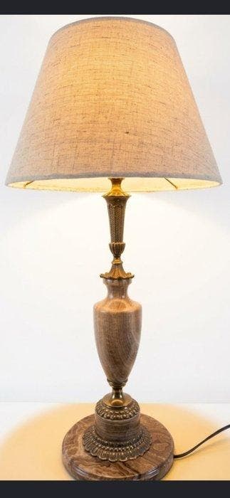 Tafellamp - Gepatineerd brons - Hoogwaardige lamp