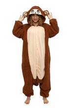 Onesie Aap Pak S-M Apenpak Monkey Kostuum Bruin Chimpansee P, Ophalen of Verzenden, Nieuw