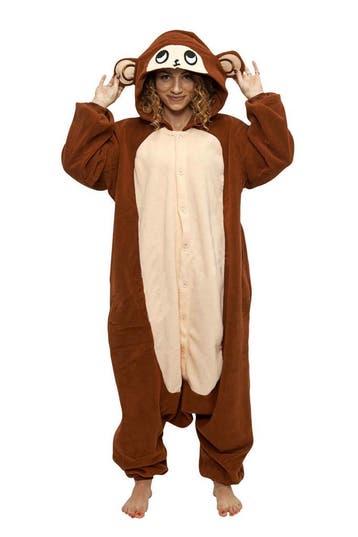 KIMU® Onesie Aap Pak S-M of 158-164 Apenpak Monkey Kostuum B, Ophalen of Verzenden, Nieuw