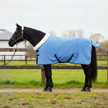 vidaXL Paardendeken Aqua 105 cm Polar fleece, Verzenden, Nieuw