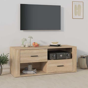 vidaXL Tv-meubel 100x35x40 cm bewerkt hout sonoma, Verzenden, Nieuw