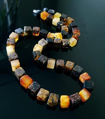 Amber Unieke natuurlijke Baltische barnsteen unisex ketting