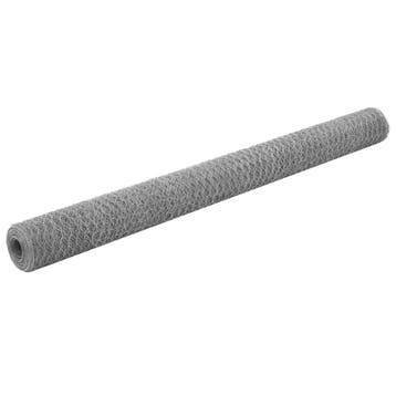 vidaXL Kippengaas 25x1,5 m gegalvaniseerd staal, Tuin en Terras, Verzenden, Nieuw