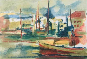 Marcel Mouly (1918-2008) - Marine - Lithographie originale, Antiquités & Art