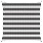 vidaXL Zonneschaduwzeil Antraciet en Wit 6 x 6 m HDPE, Verzenden, Nieuw