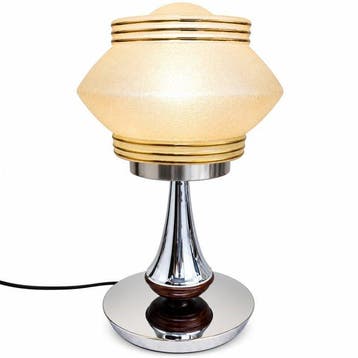 Lampe de table de chevet - Acier inoxydable - Lampe vintage