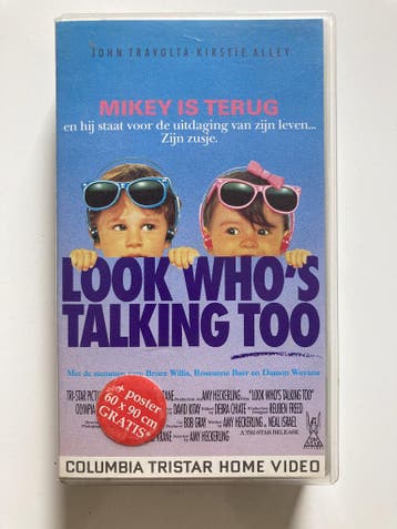 LOOK WHOS TALKING TOO (VHS), Gebruikt