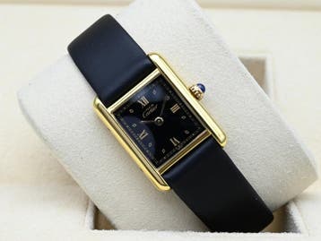 Cartier Tank Ref. 5057001 Year 1990s (Box), Overige merken, Leer, Polshorloge, Ophalen of Verzenden