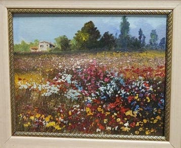 Escuela Impresionista Europea (XX) - Campo en Primavera