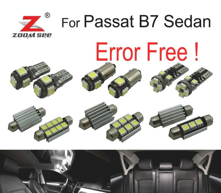 Kit 18 Ampoules Led Intérieur Pour Volkswagen Vw Passat B7 B, Autos : Pièces & Accessoires, Éclairage, Envoi