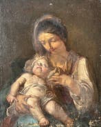 Italiaanse school (XVII) - Madonna And Child