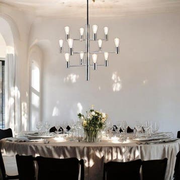 Herstal - Herstal Group - Plafondlamp - Manola 12 Chrome