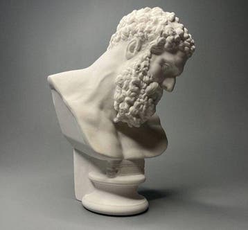 Figuur - Bearded Man Bust - Gips, Antiek en Kunst