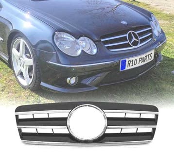 Calandre Pour Mercedes Clk W208 96-02 Look Cl Noir Chromé, Verzenden