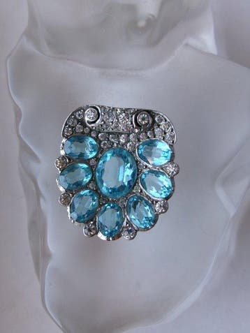 Design Strass Exquis - Broche - Clip Art déco