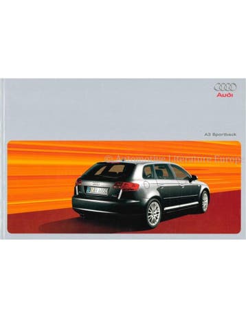 2005 AUDI A3 SPORTBACK BROCHURE NEDERANDS, Ophalen of Verzenden