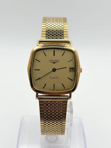 Longines - Longines Quartz Date Vintage Gold-Tone - Sans