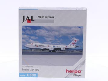 Schaal 1:500 Herpa 512862 JALways Boeing 747-100 Herpa Wi..., Ophalen of Verzenden