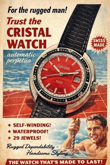 Cristal Watch - Sans prix de réserve - Skin Diver Automatic, Nieuw