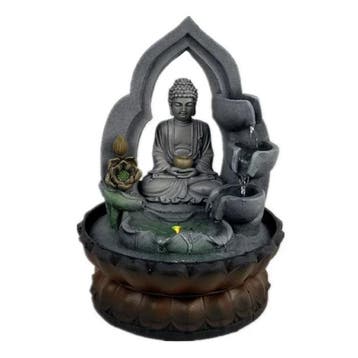 Boeddha Sier Waterval - LED Verlichting - Zen Garden Feng, Verzenden, Nieuw