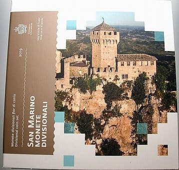 3,88 Euro,munten set 1 Cent-2 Euro 2019 San Marino Republik, Postzegels en Munten, Verzenden, België