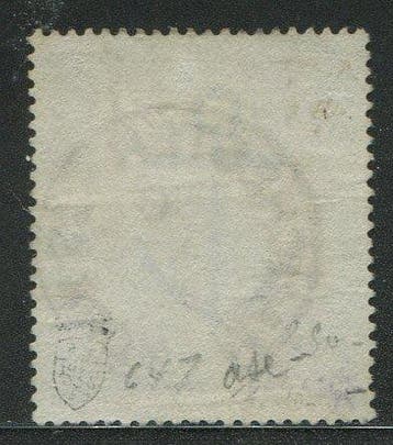 Grande Bretagne 1867 - £1 brun-lilas WATERMARK ANCHOR sur, Gestempeld