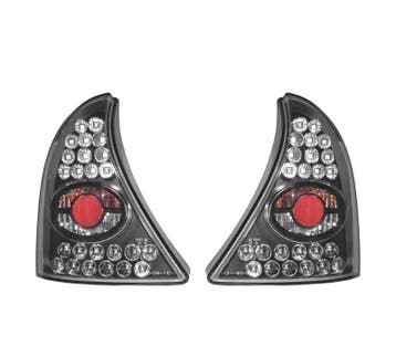 FEUX ARRIÈRE RENAULT CLIO 98-01 LED FOND NOIR, Autos : Pièces & Accessoires, Verzenden